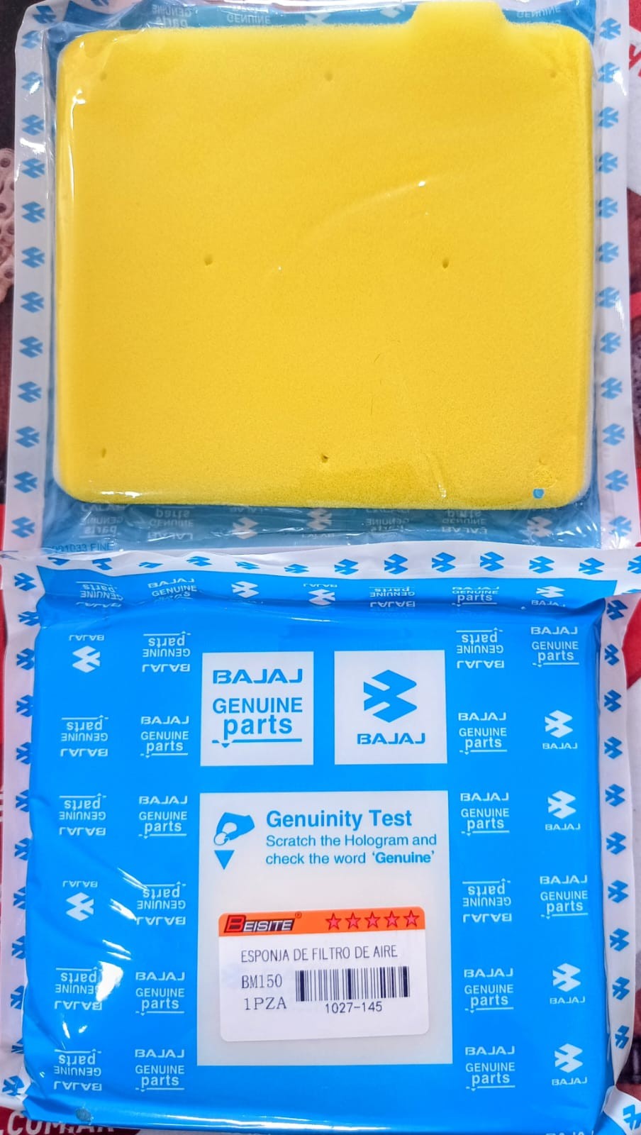 FILTRO DE AIRE ESPONJA ORIGINAL BOXER-ROUSER 135