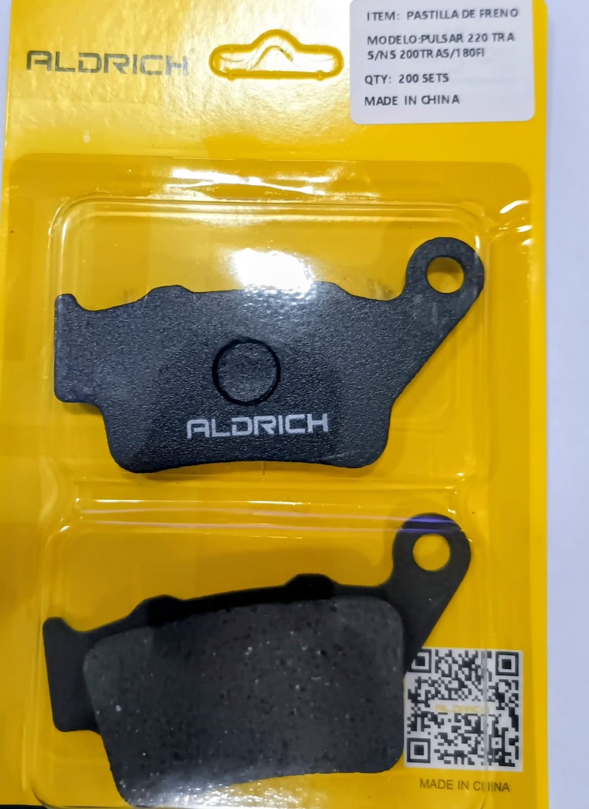 PASTILLA DE FRENO TRASERO ROUSER NS-200